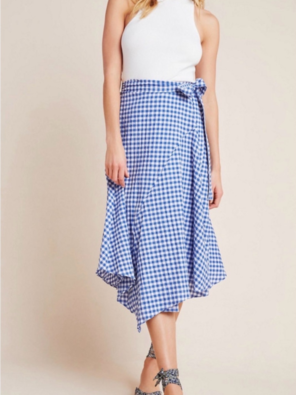 Maeve Anthropologie Glenna Gingham Skirt